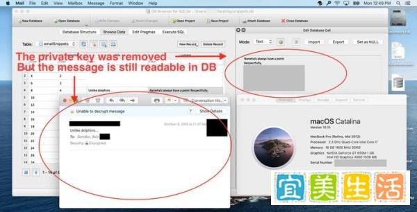 在 MacOS平台下 Apple Mail 电子邮件以明文加密方式来保证用户的安全