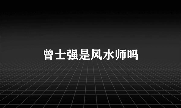曾士强是风水师吗