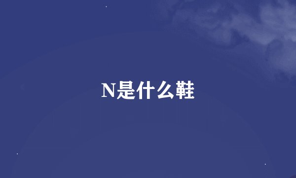 N是什么鞋