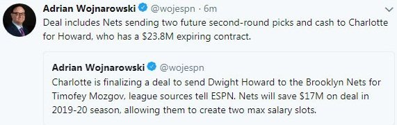 易其主，前第一中锋再次被球队交易，霍华德到底怎么了