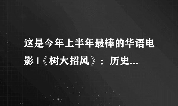 这是今年上半年最棒的华语电影 |《树大招风》：历史与银幕上的三大贼王