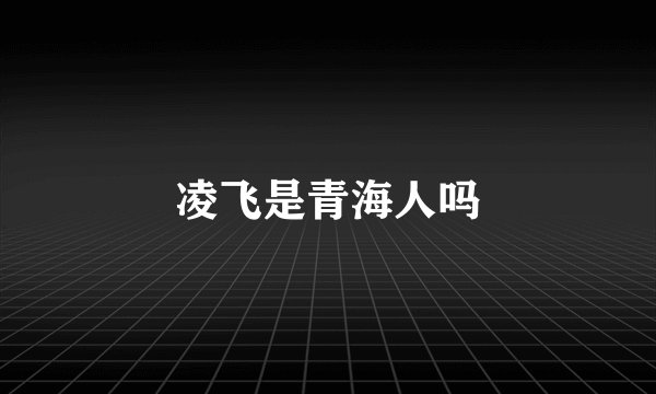 凌飞是青海人吗