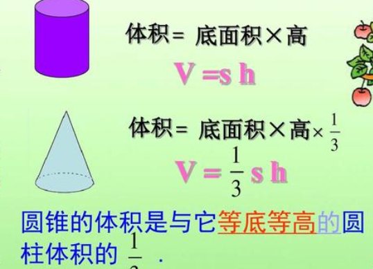 一个圆柱和一个圆锥等底等高,已知它们的底面半径是3dm,高是5dm.那么这个