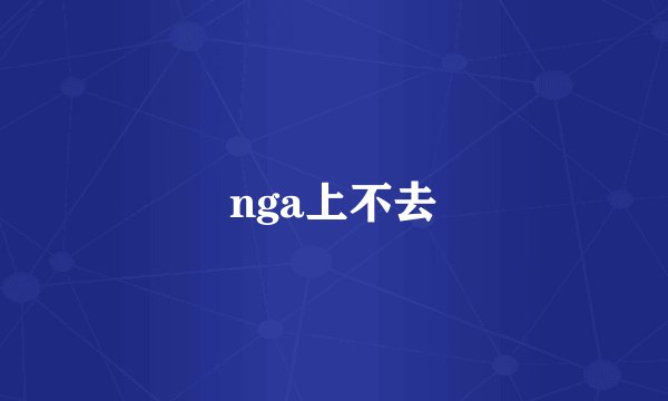 nga上不去