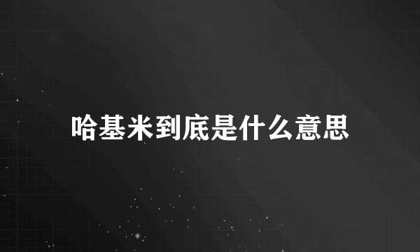 哈基米到底是什么意思