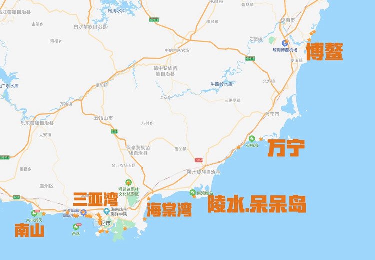 博鳌在三亚的什么位置