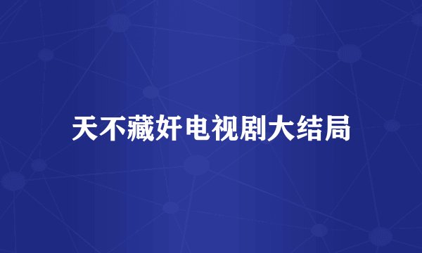 天不藏奸电视剧大结局