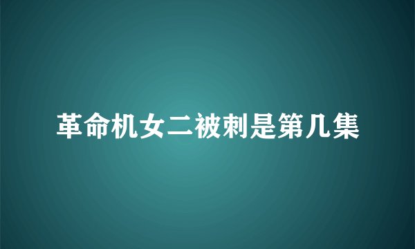 革命机女二被刺是第几集
