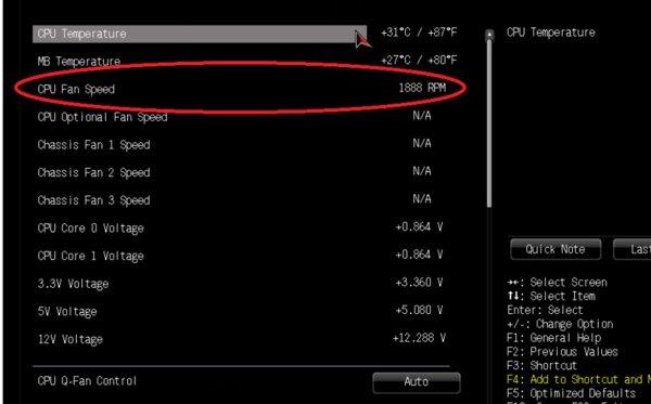 谁知道华硕主板m2n68如何在bios里调节风扇转速。
