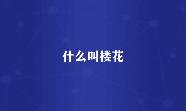 什么叫楼花