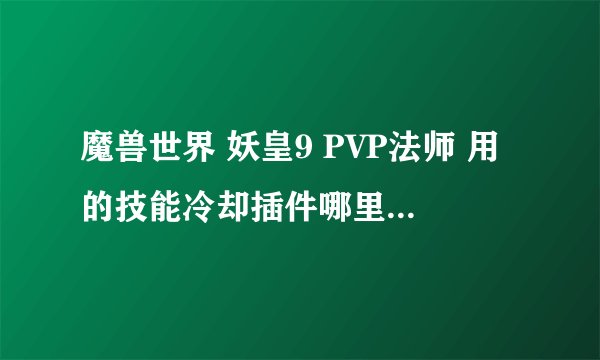 魔兽世界 妖皇9 PVP法师 用的技能冷却插件哪里有下载。