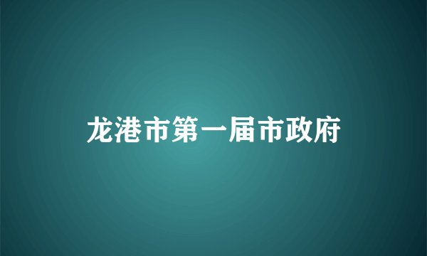 龙港市第一届市政府