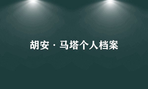 胡安·马塔个人档案