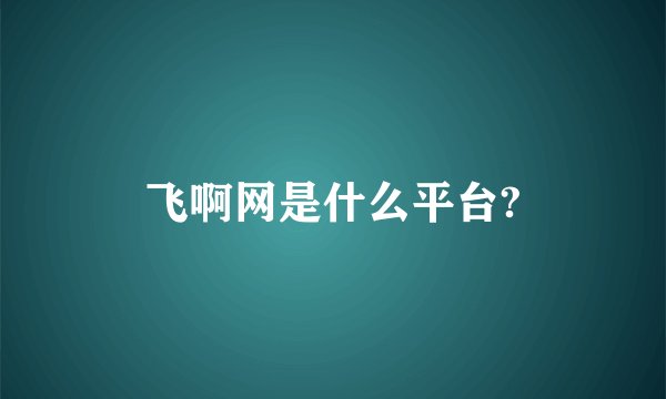 飞啊网是什么平台?