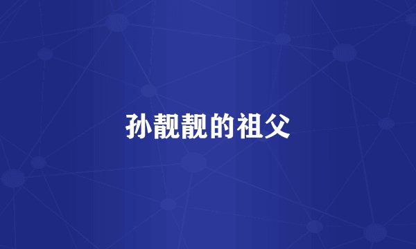 孙靓靓的祖父
