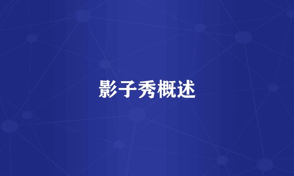影子秀概述
