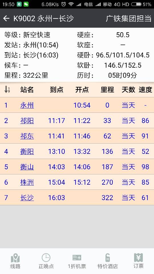 永州一长沙K9002,停长沙火车站还是停长沙南站