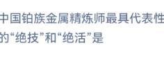 蚂蚁新村：中国铂族金属精练师代表性绝技是什么
