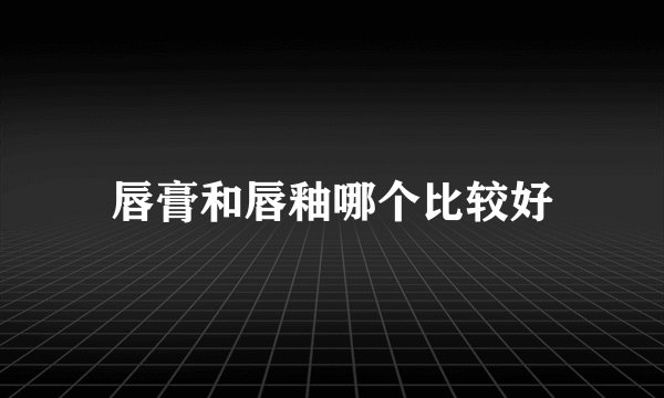唇膏和唇釉哪个比较好