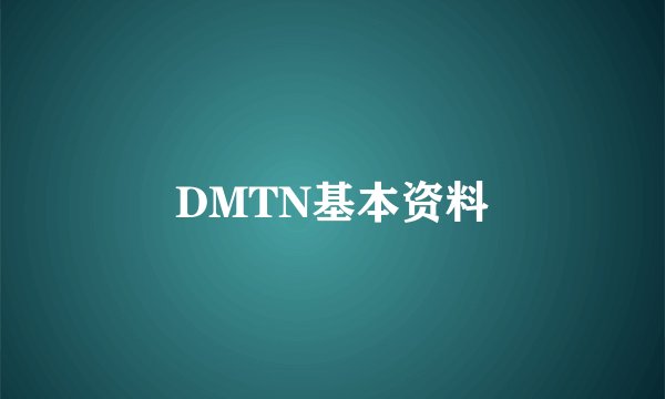DMTN基本资料