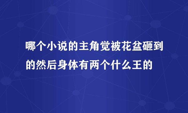 哪个小说的主角觉被花盆砸到的然后身体有两个什么王的
