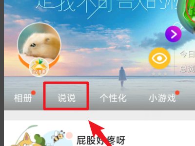 QQ空间里面，发表说说的时候（时间后面那句文字怎么弄）