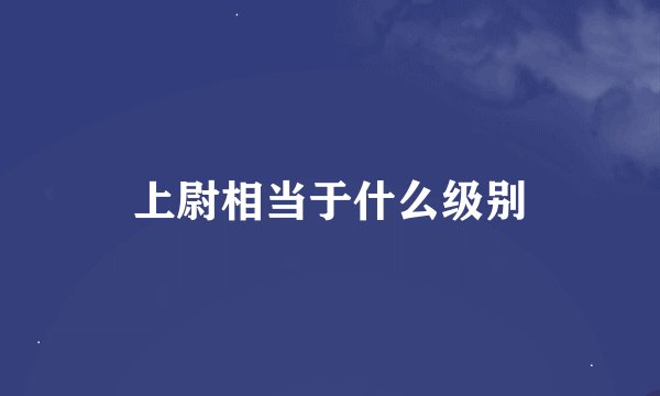 上尉相当于什么级别