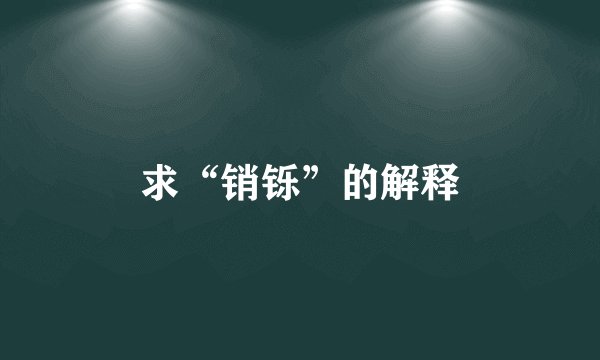 求“销铄”的解释