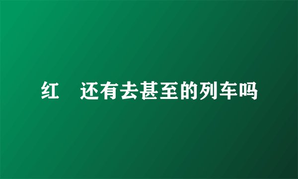 红磡还有去甚至的列车吗