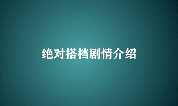 绝对搭档剧情介绍