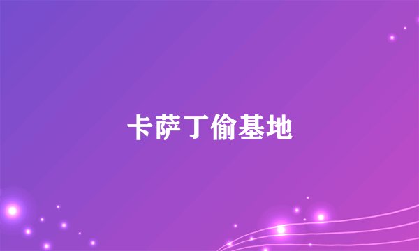 卡萨丁偷基地