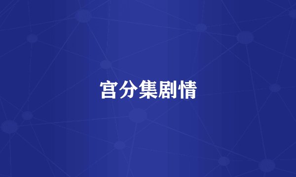 宫分集剧情