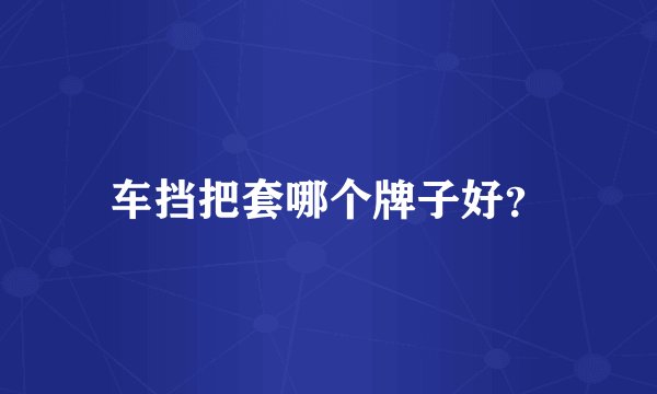 车挡把套哪个牌子好？
