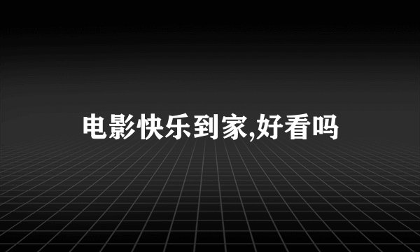 电影快乐到家,好看吗