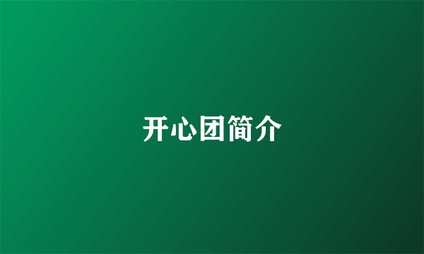 开心团简介