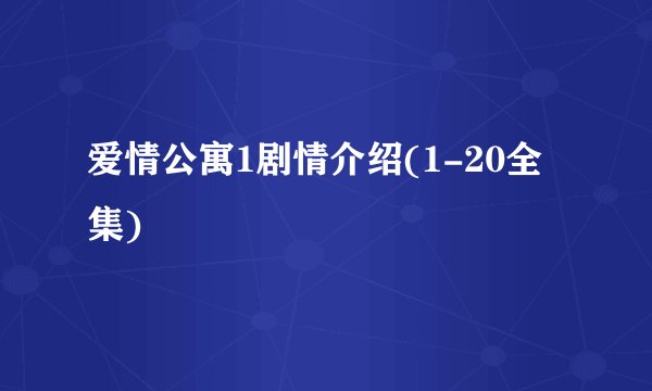 爱情公寓1剧情介绍(1-20全集)