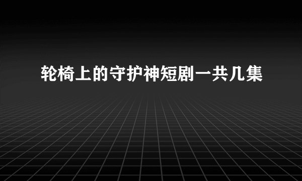 轮椅上的守护神短剧一共几集