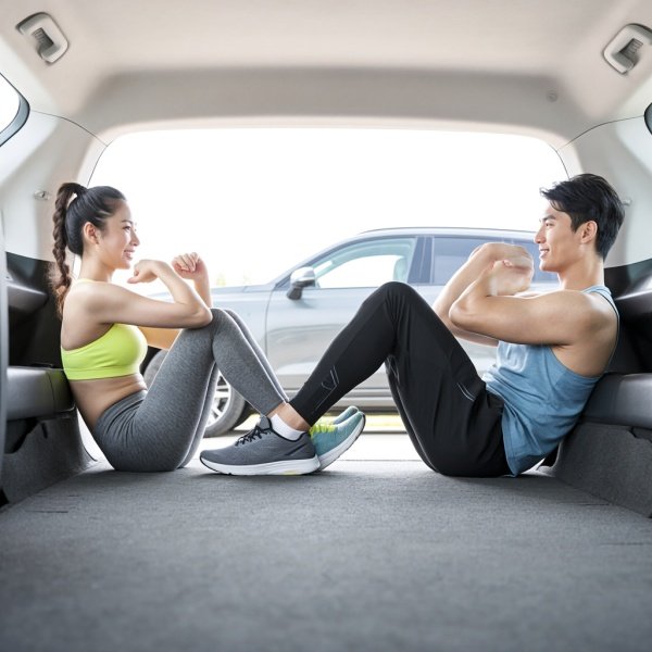 男女在车上坐运动对车好吗