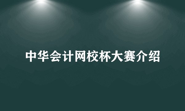 中华会计网校杯大赛介绍
