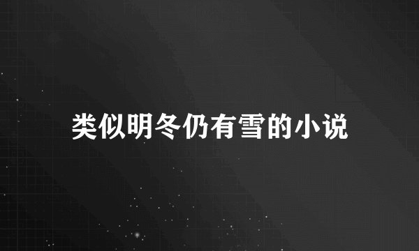 类似明冬仍有雪的小说