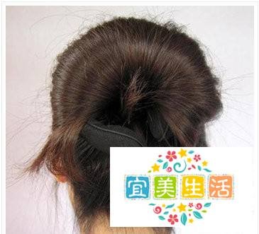 韩式包包头的扎法