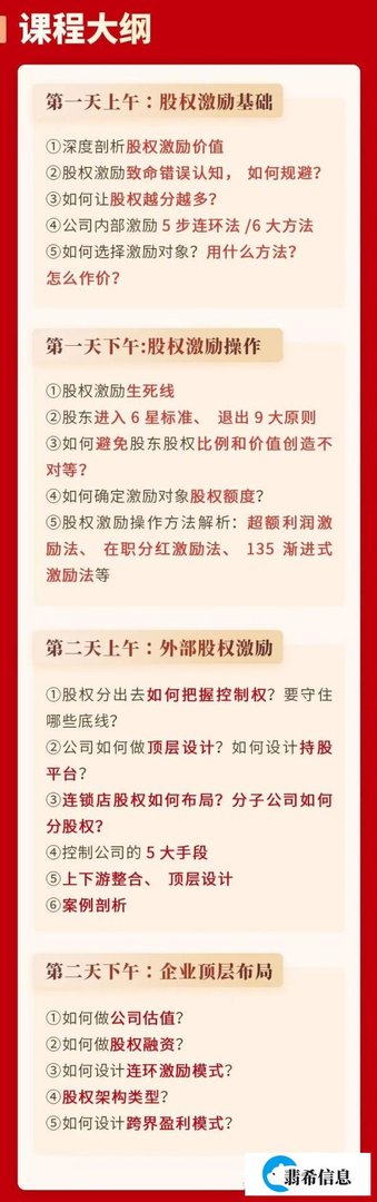 员工股权激励课程