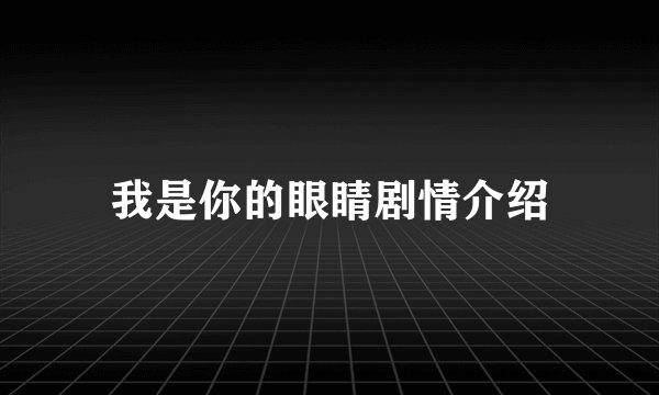 我是你的眼睛剧情介绍