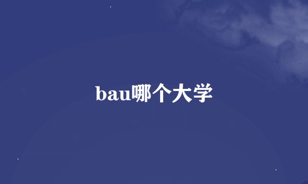 bau哪个大学