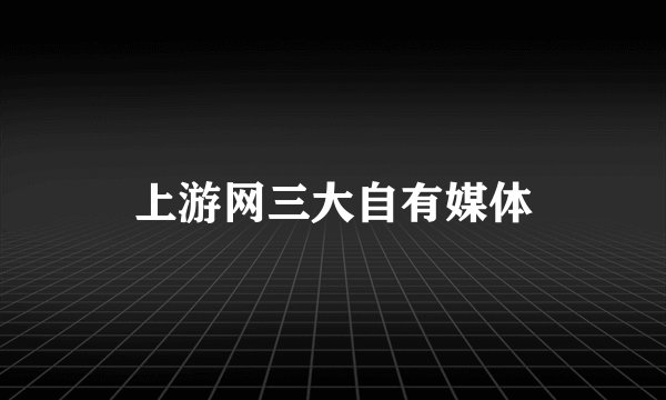 上游网三大自有媒体