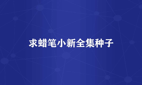 求蜡笔小新全集种子