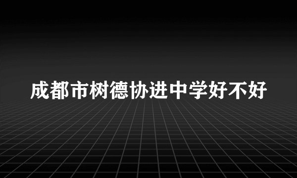 成都市树德协进中学好不好