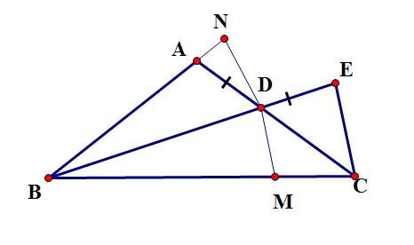 如图，在等腰三角形ABC中，∠A=100° ，BD评分∠ABC交AC与点D。