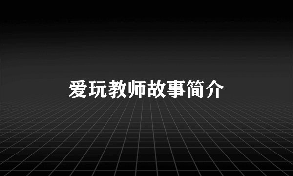 爱玩教师故事简介