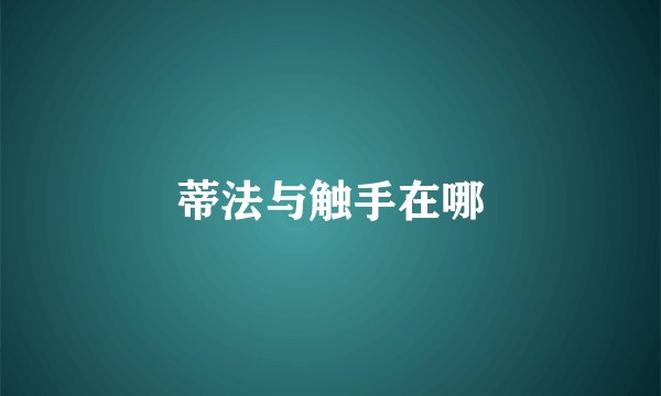蒂法与触手在哪